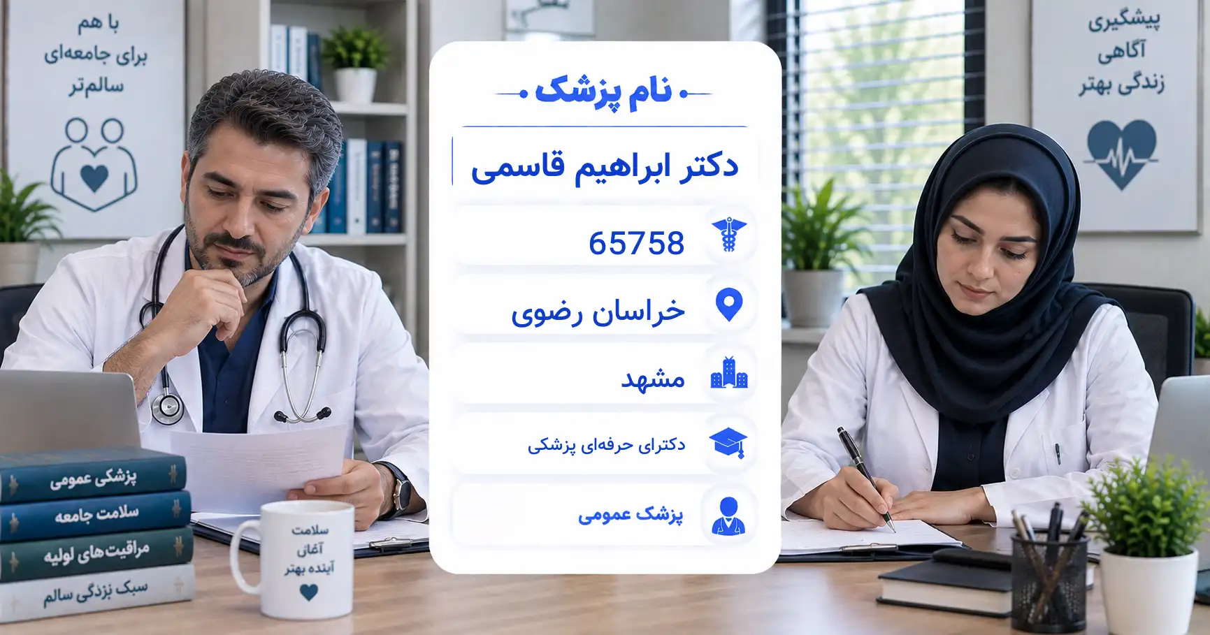 دکتر ابراهیم قاسمی، پزشک عمومی در مشهد