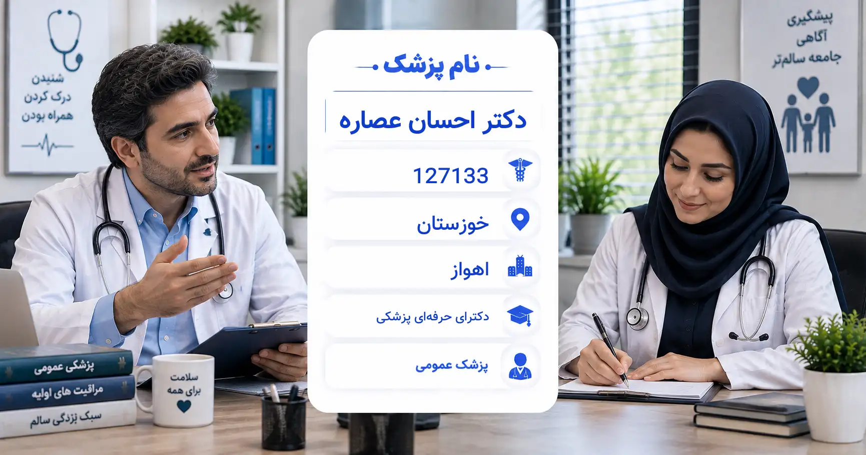 دکتر احسان عصاره، پزشک عمومی در اهواز