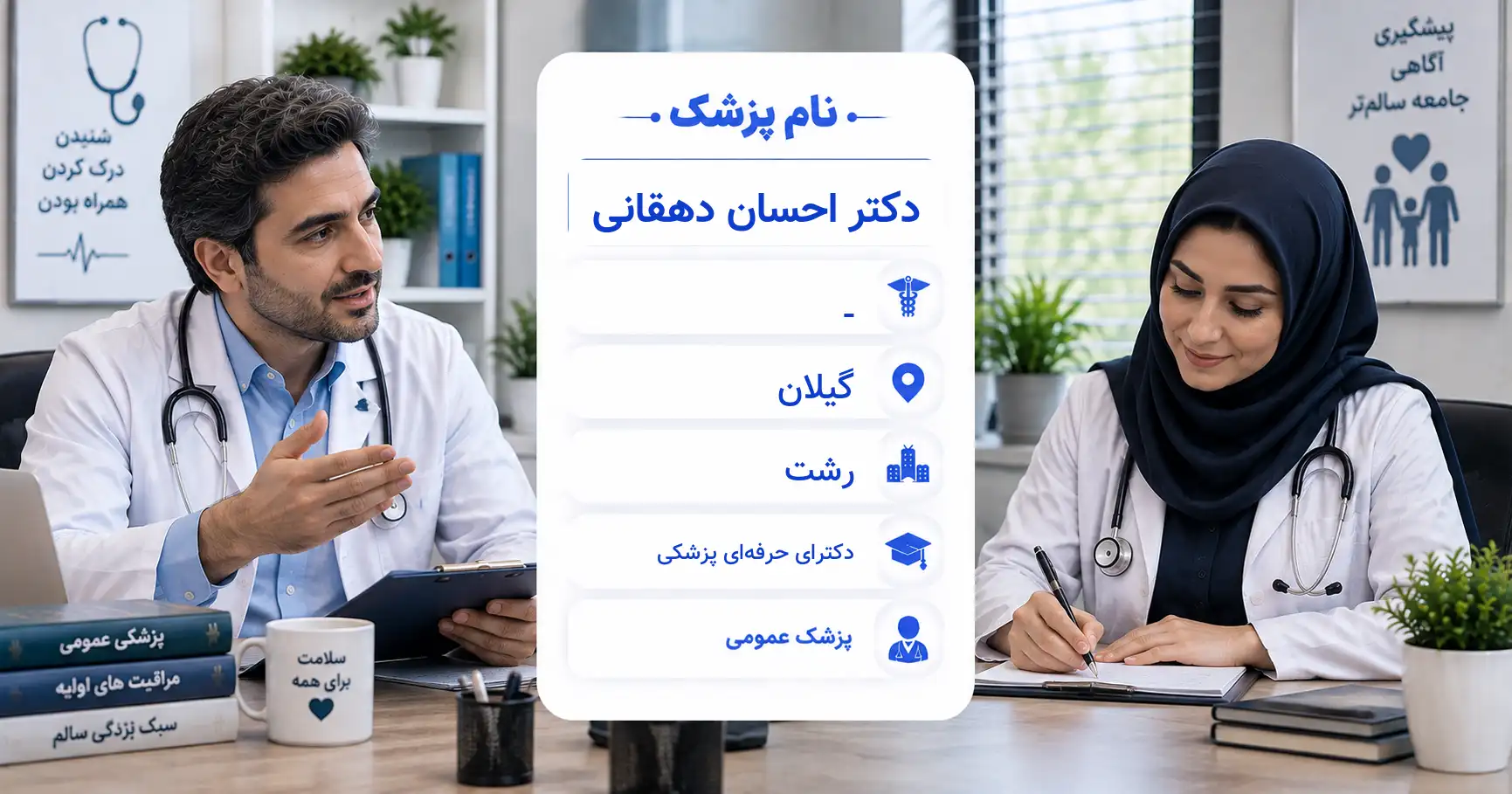 دکتر احسان دهقانی، پزشک عمومی در رشت