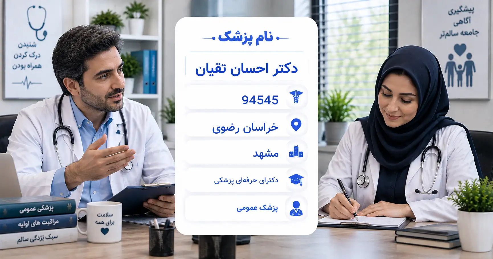 دکتر احسان تقیان، پزشک عمومی در مشهد