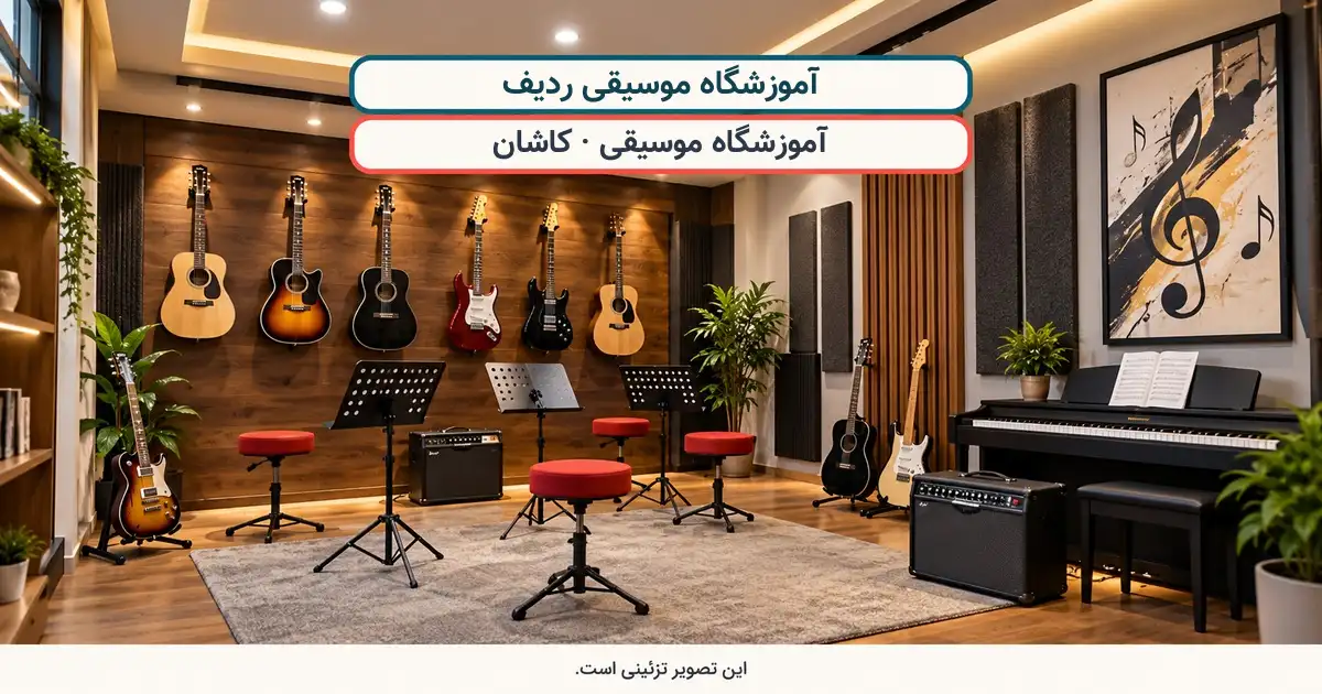 نمای تزئینی کلاس درس؛ آموزشگاه موسیقی ردیف، آموزشگاه موسیقی در کاشان