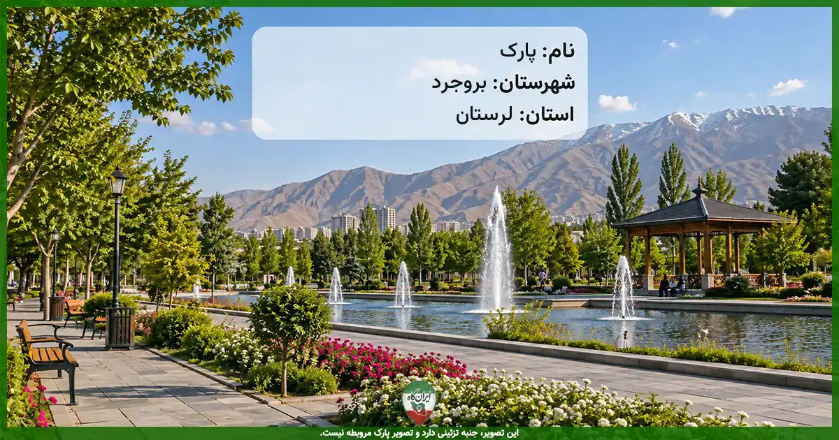 پارک خیابان بهشتی (محله اوستا) بروجرد