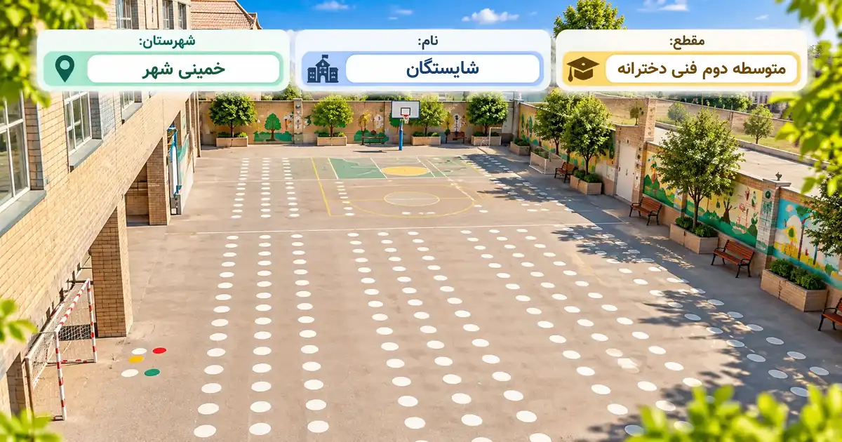 هنرستان دخترانه دولتی شایستگان ناحیه 6 اصفهان خمینی شهر