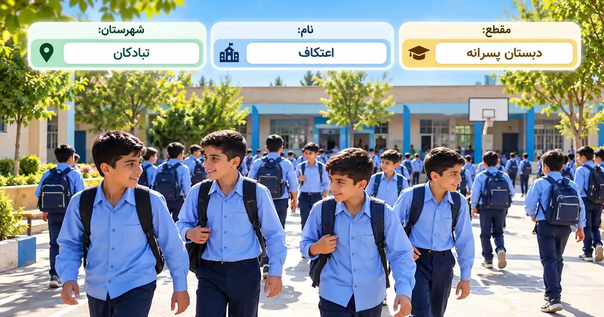 دبستان پسرانه غیر انتفاعی اعتکاف تبادکان