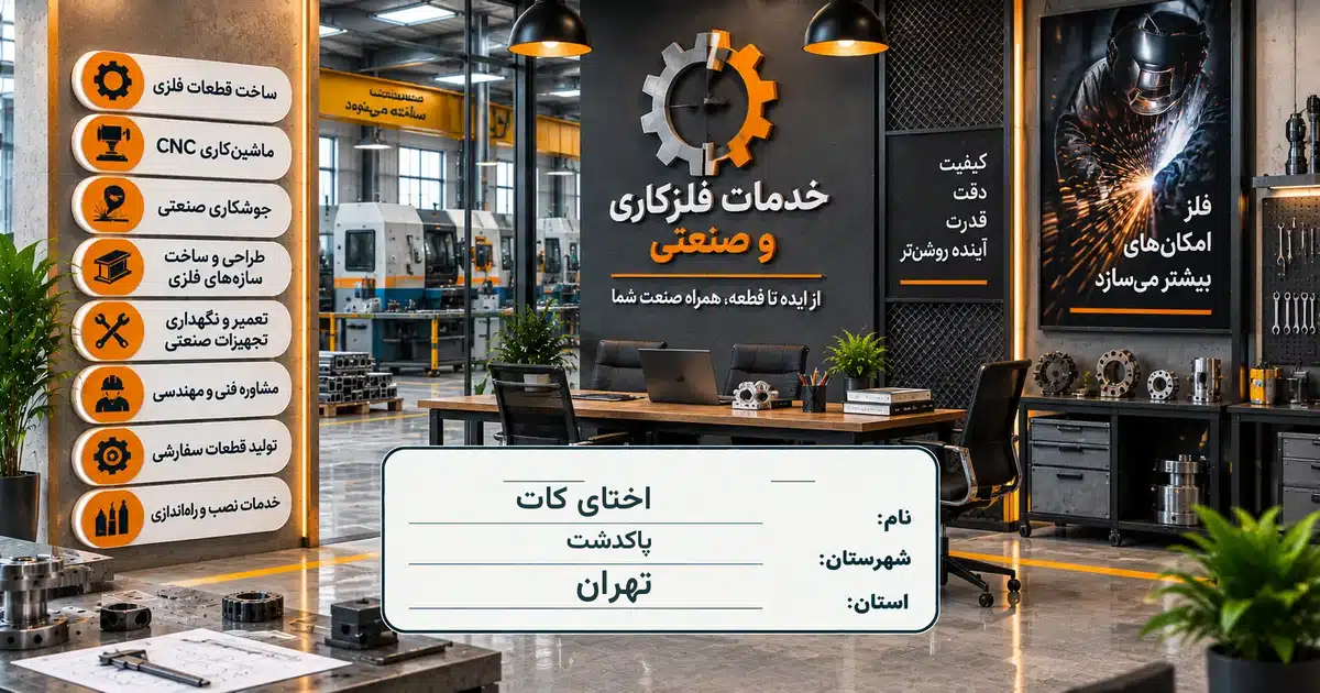تصویر کسب‌وکار خدماتی خدمات فلزکاری و صنعتی اختای کات در پاکدشت