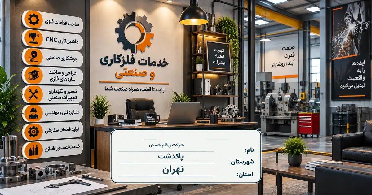 تصویر کسب‌وکار خدماتی خدمات فلزکاری و صنعتی زرفام شمش در پاکدشت