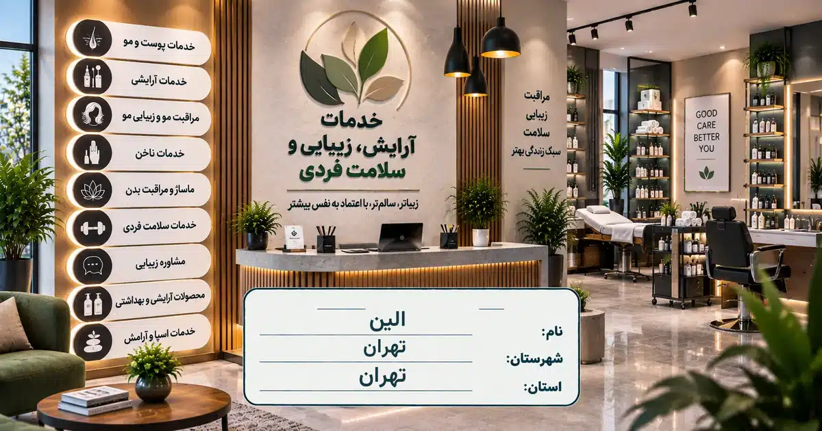تصویر کسب‌وکار خدماتی آرایش، زیبایی و سلامت فردی الین در تهران