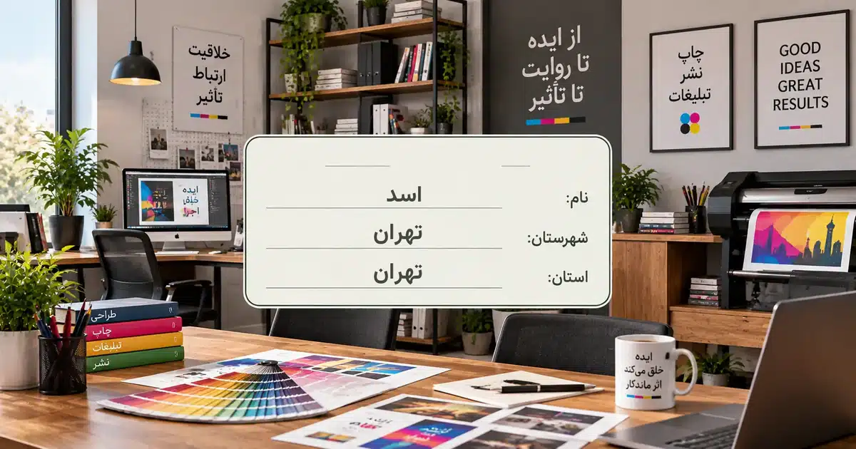 تصویر کسب‌وکار خدماتی چاپ، نشر و تبلیغات اسد در تهران