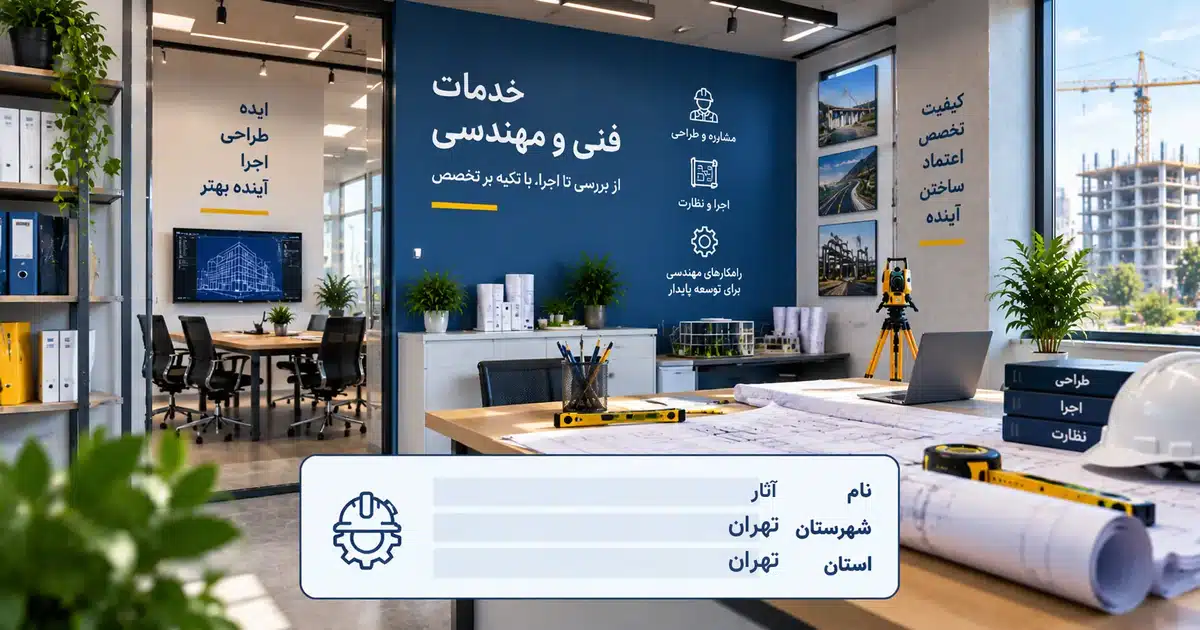 تصویر کسب‌وکار خدماتی خدمات فنی و مهندسی آثار در تهران