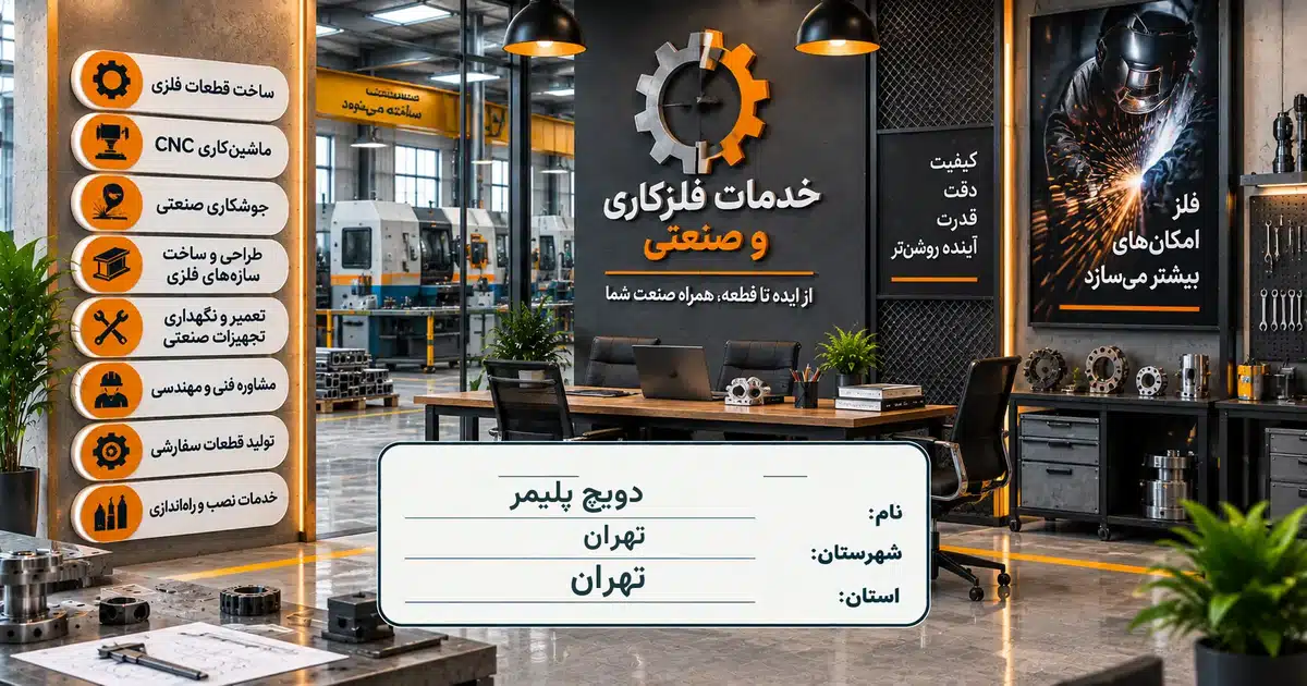 تصویر کسب‌وکار خدماتی خدمات فلزکاری و صنعتی دویچ پلیمر در تهران