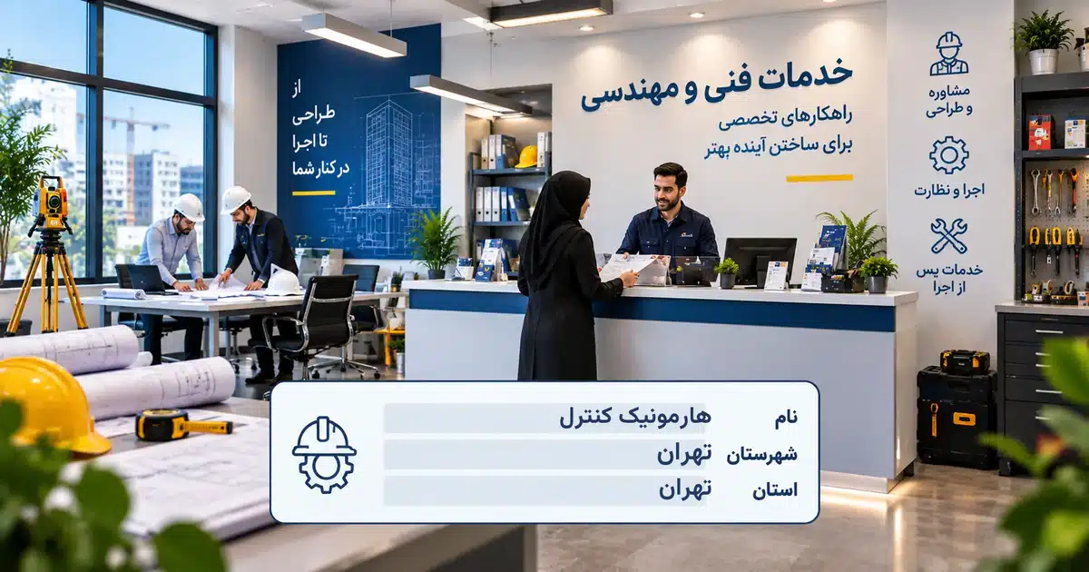 تصویر کسب‌وکار خدماتی خدمات فنی و مهندسی هارمونیک کنترل در تهران