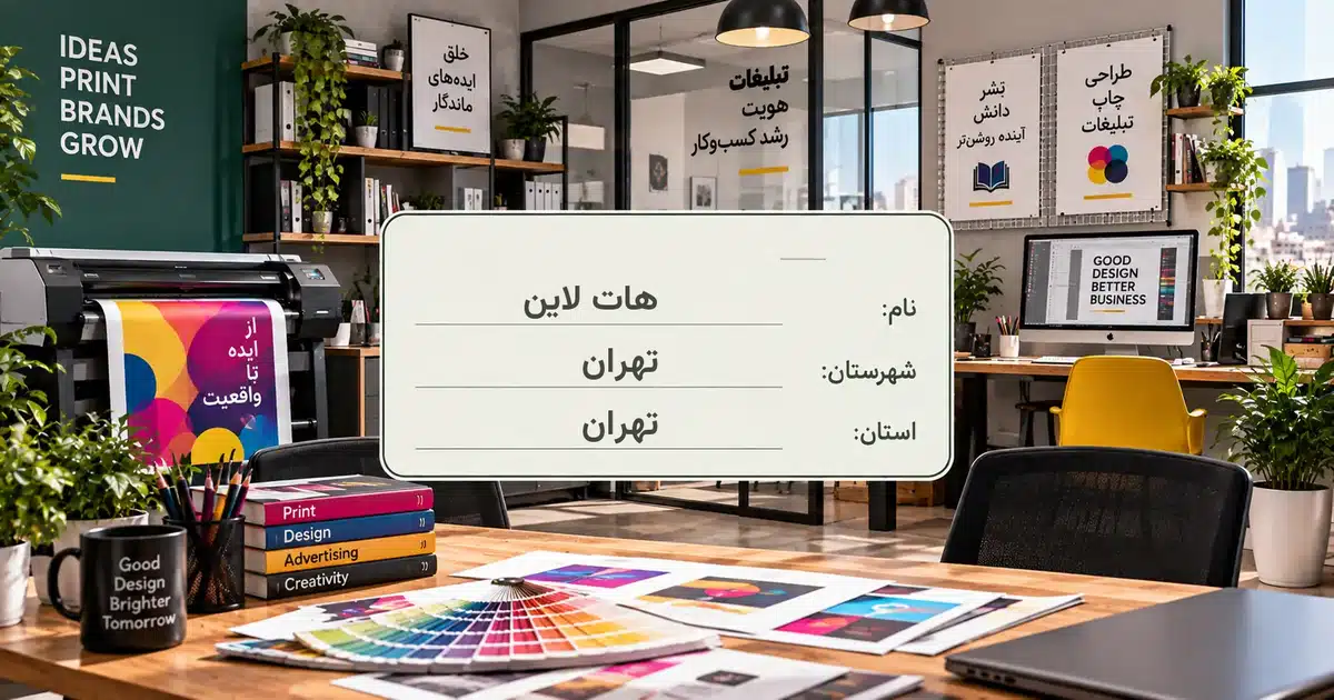تصویر کسب‌وکار خدماتی چاپ، نشر و تبلیغات هات لاین در تهران
