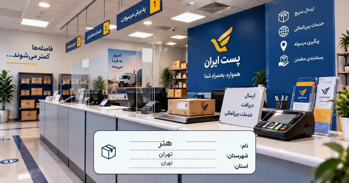 تصویر کسب‌وکار خدماتی حمل و نقل و خدمات پستی هنر در تهران