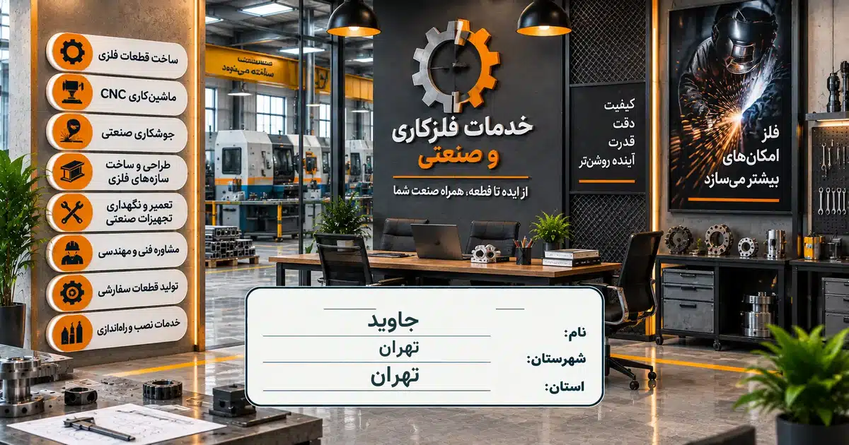 تصویر کسب‌وکار خدماتی خدمات فلزکاری و صنعتی جاوید در تهران