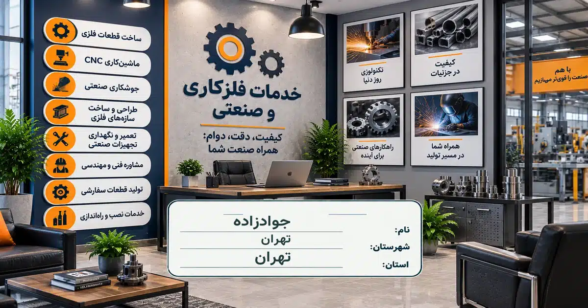 تصویر کسب‌وکار خدماتی خدمات فلزکاری و صنعتی جوادزاده در تهران