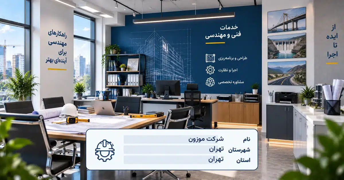تصویر کسب‌وکار خدماتی خدمات فنی و مهندسی موزون در تهران