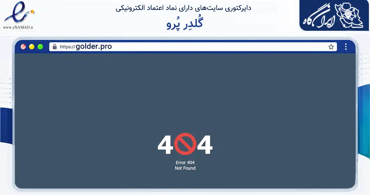 صفحه اصلی سایت گُلدِر پُرو به نشانی golder.pro که در زمینه فناوری اطلاعات، ارتباطات و دیجیتال با مرکزیت کرج فعالیت دارد.