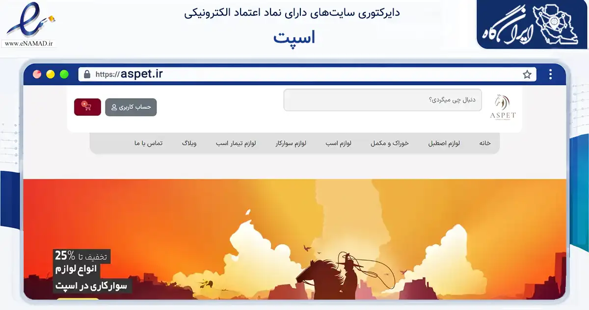 صفحه اصلی سایت اسپت به نشانی aspet.ir که در زمینه گردشگری، ورزش و سرگرمی با مرکزیت یزد فعالیت دارد.