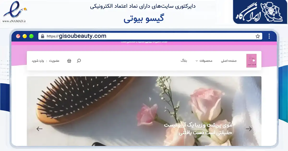 صفحه اصلی سایت گیسو بیوتی به نشانی gisoubeauty.com که در زمینه سلامت، درمان و پزشکی با مرکزیت تهران فعالیت دارد.