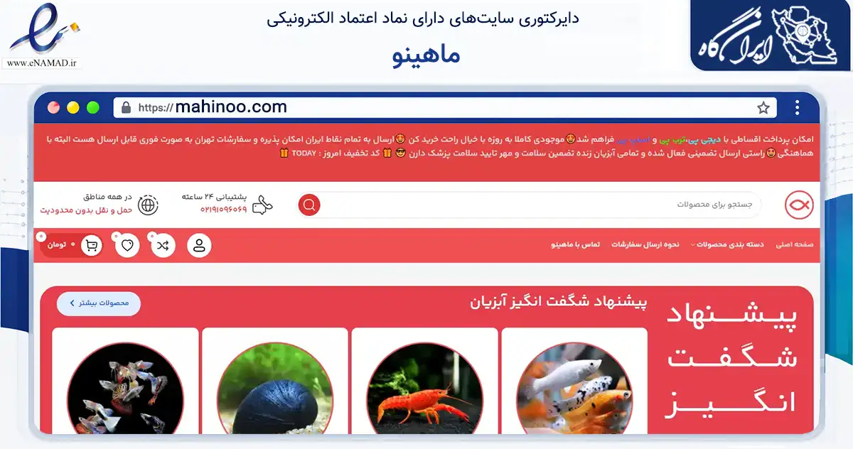صفحه اصلی سایت ماهینو به نشانی mahinoo.com که در زمینه تجارت، بازرگانی و تبلیغات با مرکزیت تهران فعالیت دارد.