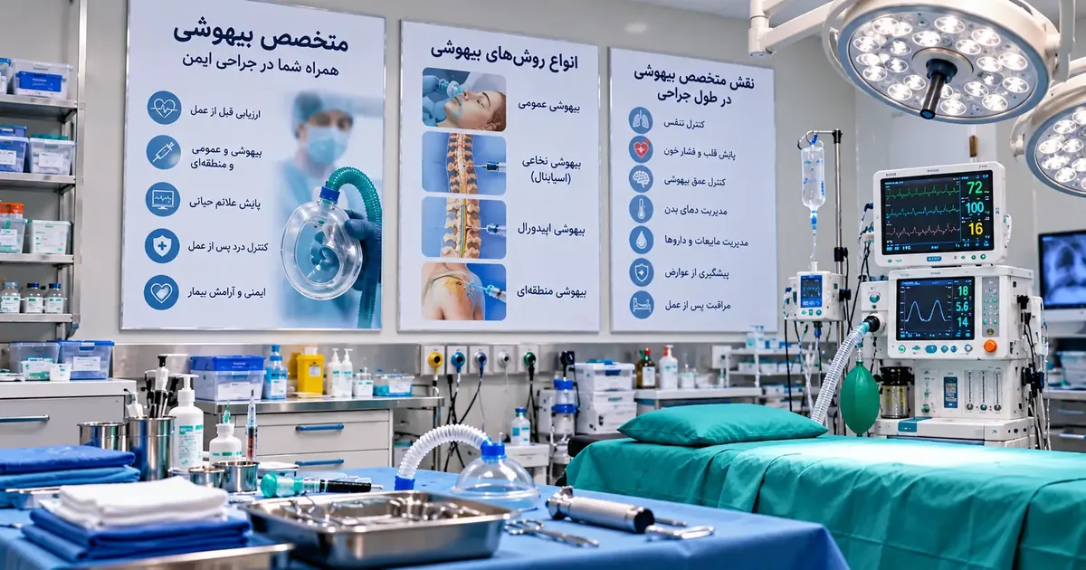 تصویر شاخص صفحهٔ بیهوشی در راهنمای پزشکان ایران‌گاه